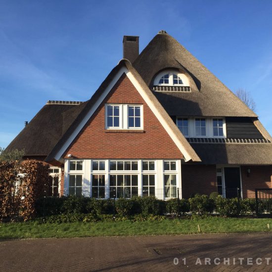nieuwbouw jaren 30 villa met riet De Meern Utrecht