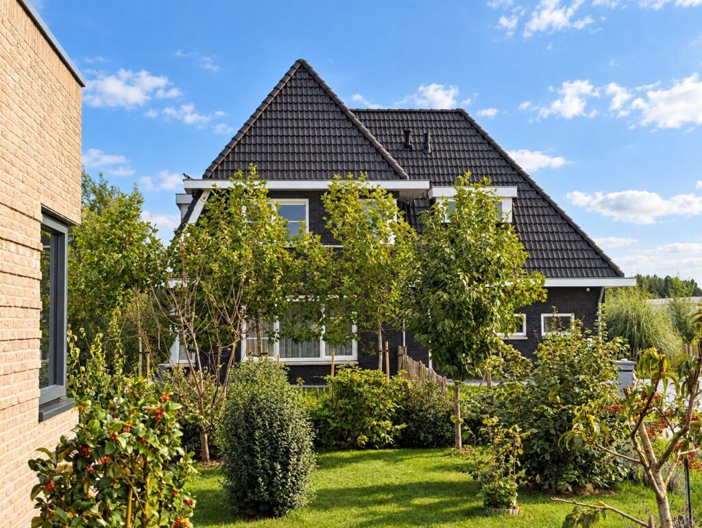 Jaren ’30 woning in Almere Oosterwold met karakteristieke kap in groene omgeving
